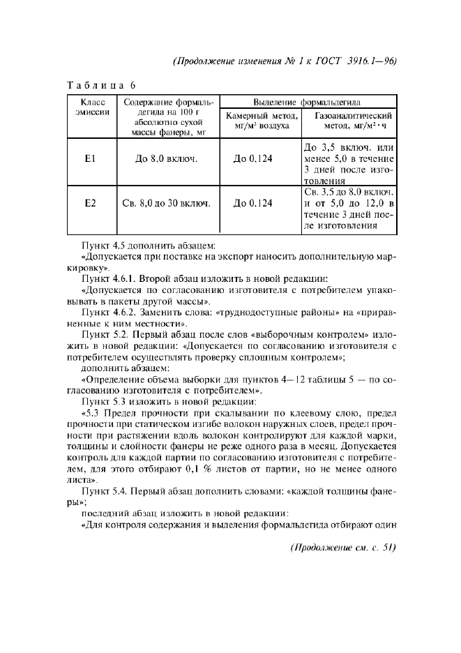 Изменение №1 к ГОСТ 3916.1-96