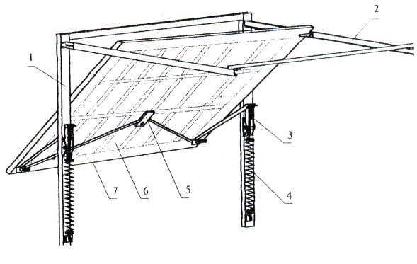 Подъемно поворотные ворота для гаража чертежи